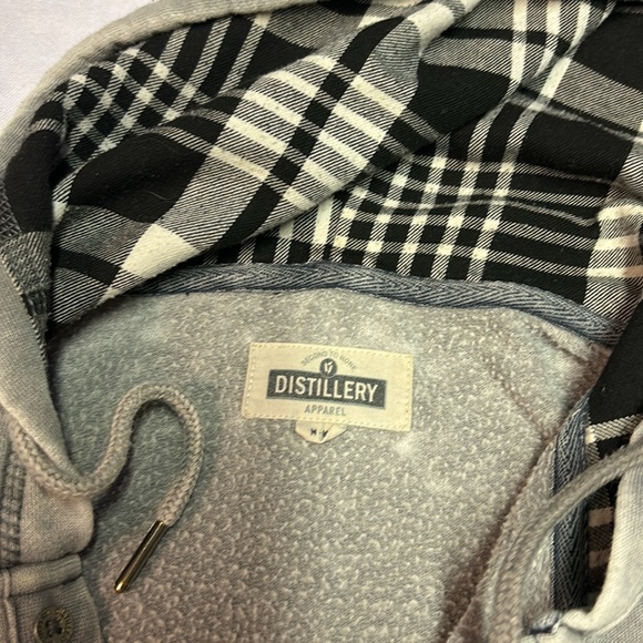 Distillery Apparel Men’s Well Worn Look Hoodie Size Medium - Picture 2 of 7